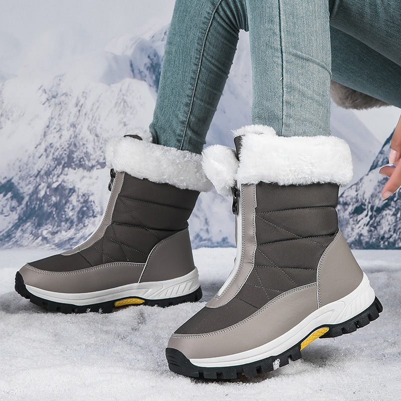 🔥Black-Friday-Mega-Angebot – 50 % Rabatt!🔥Rutschfeste, warme Schneestiefel mit Reißverschluss für Damen