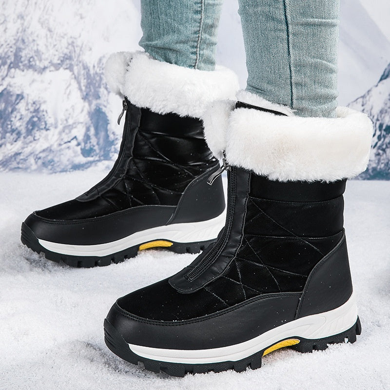 🔥Black-Friday-Mega-Angebot – 50 % Rabatt!🔥Rutschfeste, warme Schneestiefel mit Reißverschluss für Damen