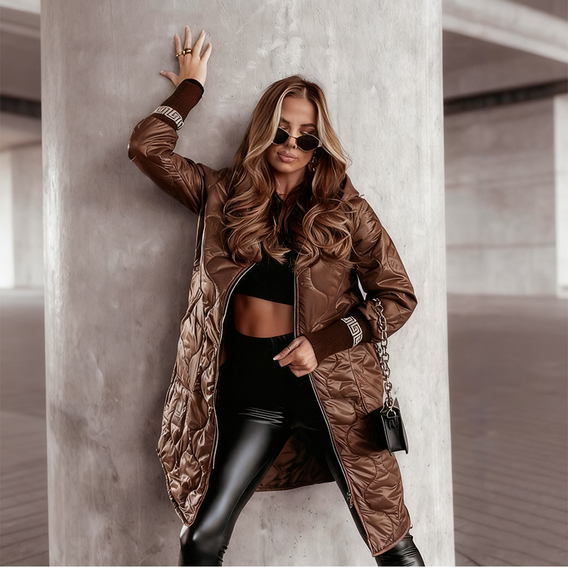 🔥Black-Friday-Mega-Angebot – 50 % Rabatt!🔥Damen-Steppjacke für den Winter mit Kapuze