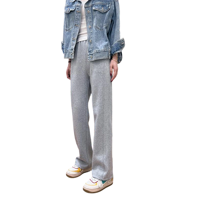 Women's High Waist Casual Straight Sweatpants