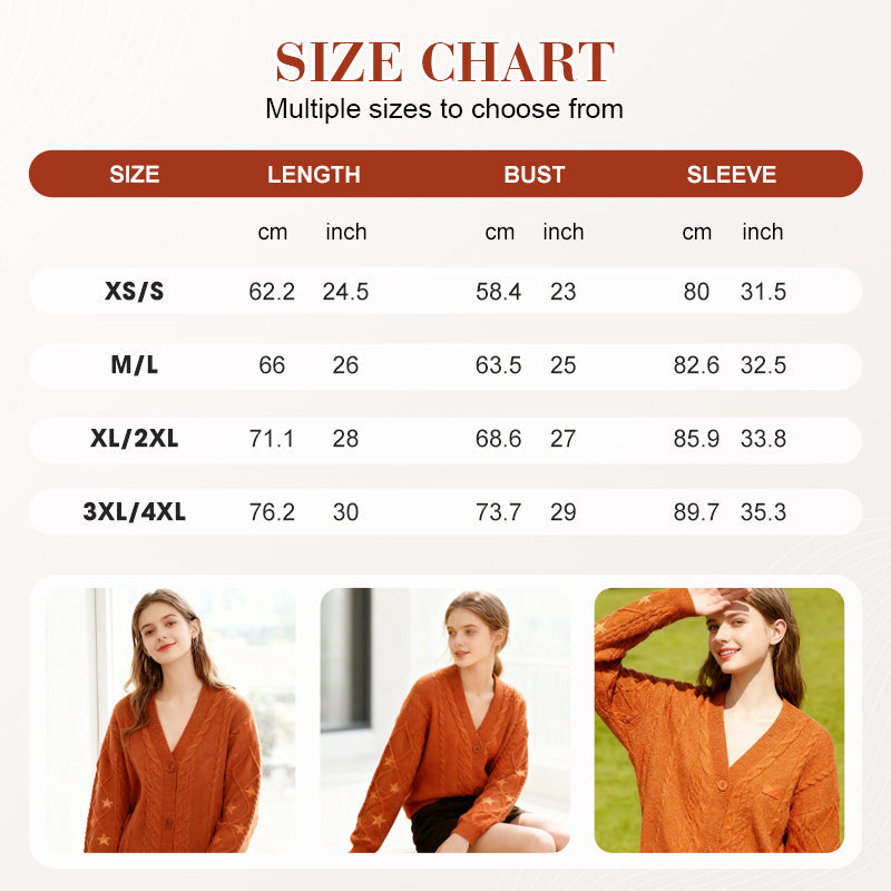 Versandkostenfrei🚀Strickjacke mit Knöpfen für Damen