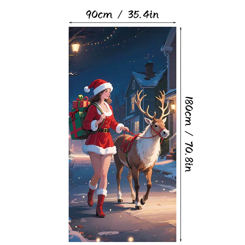 🎄 Weihnachts-Vorab-Angebot: 50% Rabatt! 🎅Weihnachts-Türverkleidung – sofort einsatzbereit für festliche Deko