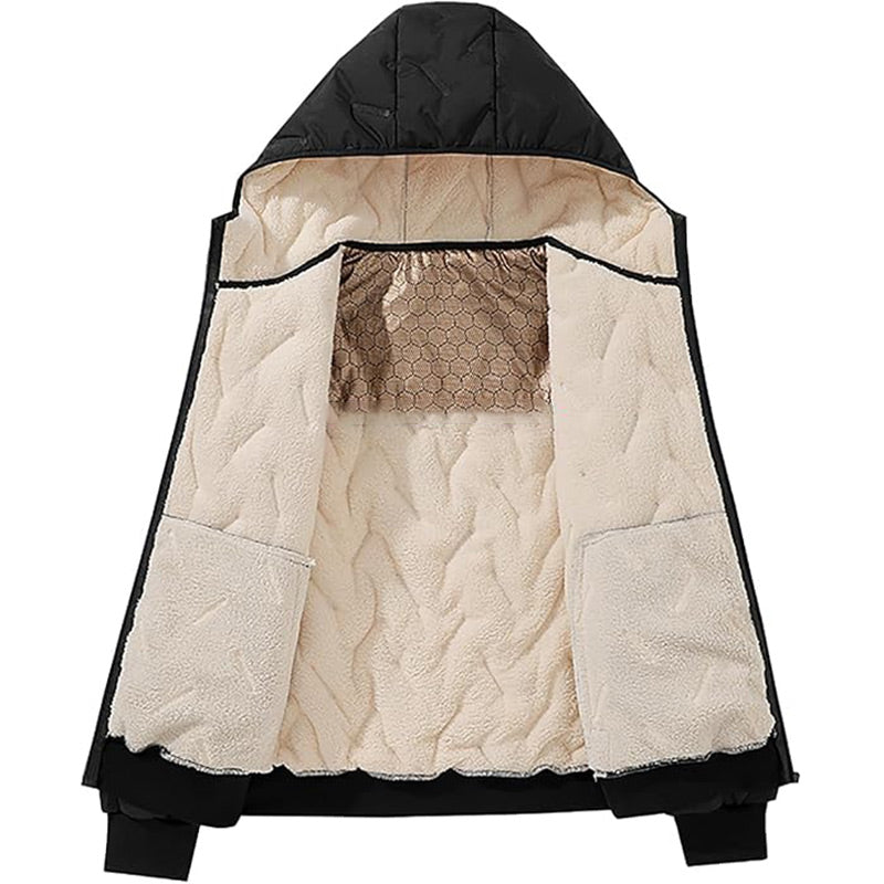 🔥Black-Friday-Mega-Angebot – 50 % Rabatt!🔥Herren Winter warmer Reißverschluss-Kapuzenmantel