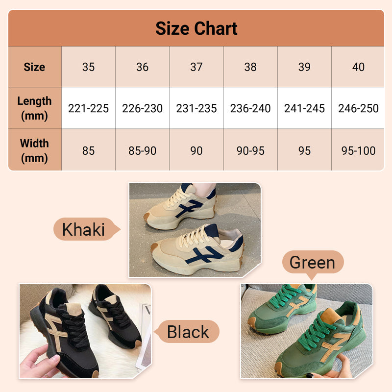 Trendy Women's Thick-Soled Sneakers