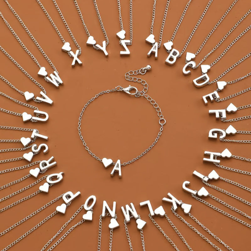 🔥Christmas Sale - 50% Rabatt!!🔥 Zarte Initial-Kette "Goldenes Herz" Buchstabe A-Z 💖