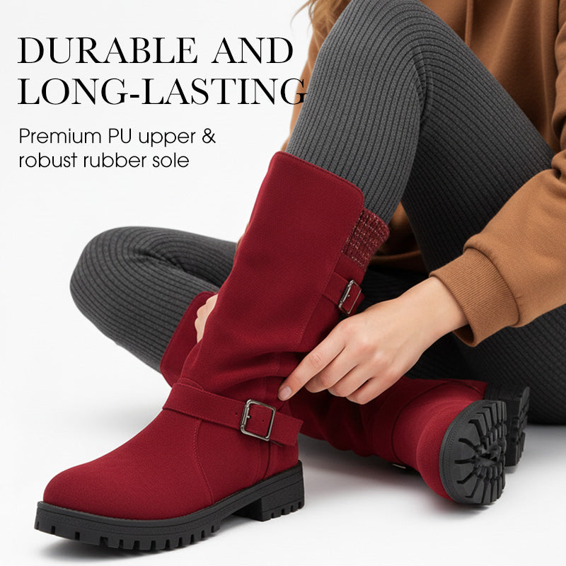 💖Black-Friday-Mega-Angebot – 50 % Rabatt!💖Damen Slouchy Boots bis zur mittleren Wade