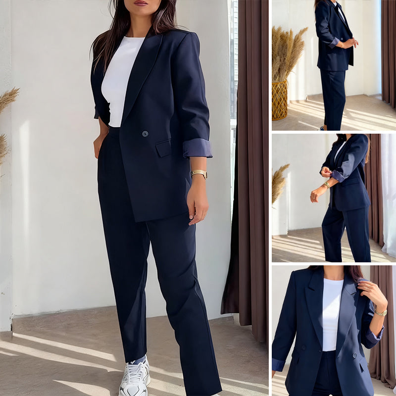 💖 Black Friday 64% Rabatt für eine begrenzte Zeit 🔥Damen-Zweiteiler: Klassischer Blazer & Hose🚀Versandkostenfrei