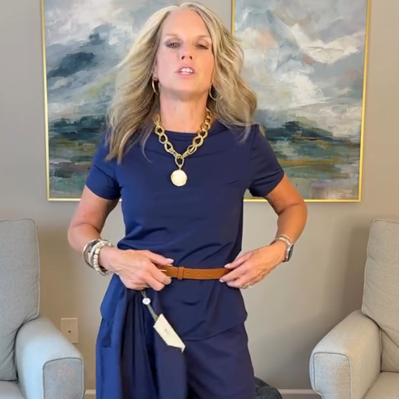 ✨🎅Weihnachtsangebote – Nur für kurze Zeit!⏰Damen Anzug (3-teilig) mit Blazer, weiter Hose und Top