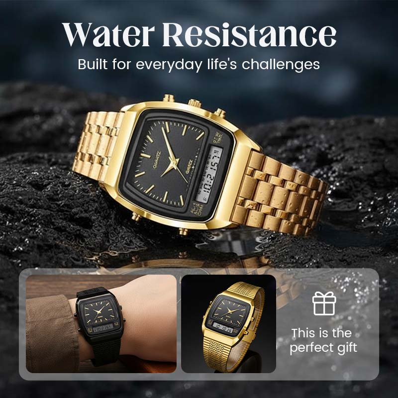 📢📢50 % Rabatt!!! 🎅LIEBIG Roman Retro Dual System Multifunktions-Digital-Sportuhr