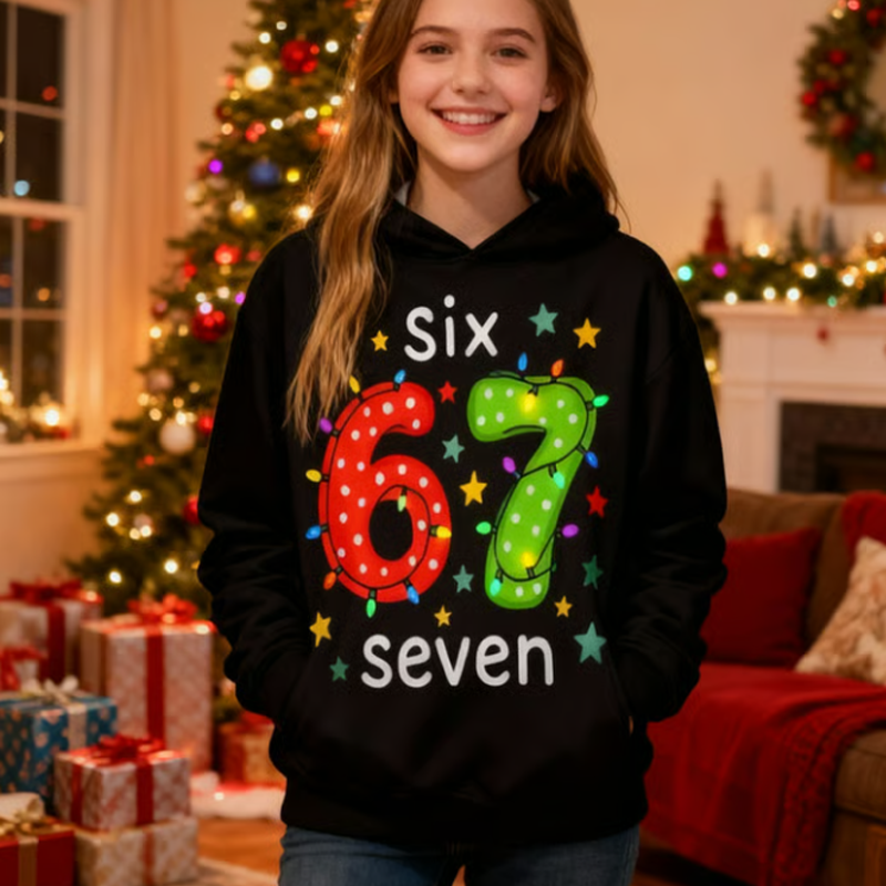 ✨🎅Weihnachtsangebote – Nur für kurze Zeit!⏰"67" Kapuzenpullover für Kinder – Weich, trendig und inspiriert vom viralen Meme 🎮👕
