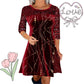 💖Black-Friday-Mega-Angebot – 50 % Rabatt!💖Elegantes Pailletten-A-Linien-Kleid