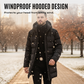 ⌛ Nur noch 3 Tage – 50 % auf alles! ⏰Herren-Steppjacke mit Kapuze, mittellang🔥Kostenloser Versand🔥