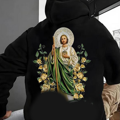 🧥✝️Herren-Kapuzenpullover mit Glaubens-Motiv