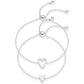 ✨🎅Weihnachtsangebote – Nur für kurze Zeit!⏰2er Set Armbänder mit passendem Herz-Anhänger