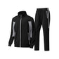 Herren-Laufjacke mit durchgehendem Reißverschluss und Hose, zweiteiliges Set