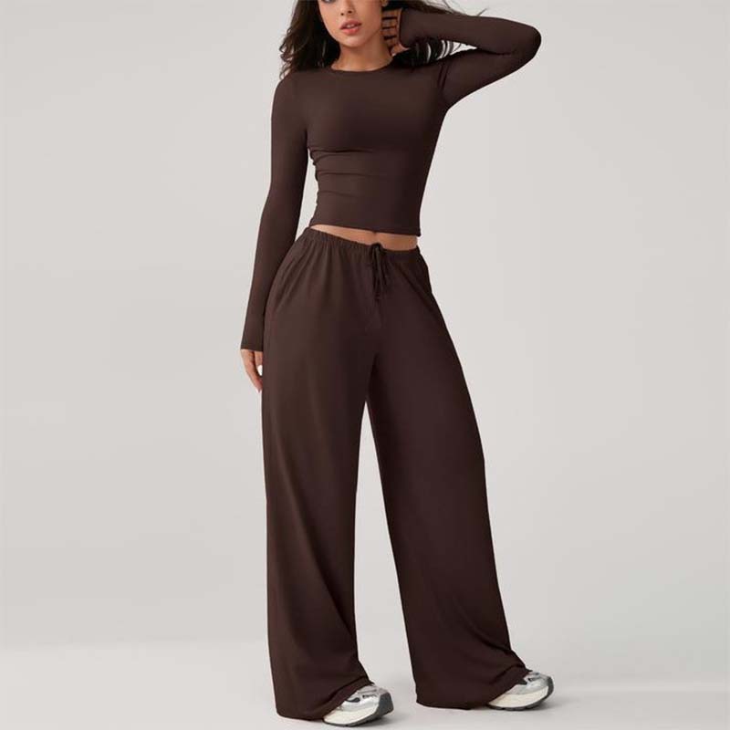 ⌛ Nur noch 3 Tage – 50 % auf alles! ⏰Damen-Casual-Crop-Top & Bundhosen-Set