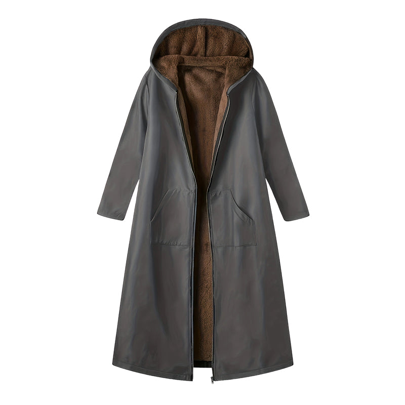 Fröhliches Neujahr! 50% auf alles 🎊⏰Langer Damen Vintage-Parka mit kuscheligem Futter und Kapuze