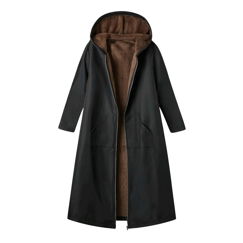 Fröhliches Neujahr! 50% auf alles 🎊⏰Langer Damen Vintage-Parka mit kuscheligem Futter und Kapuze