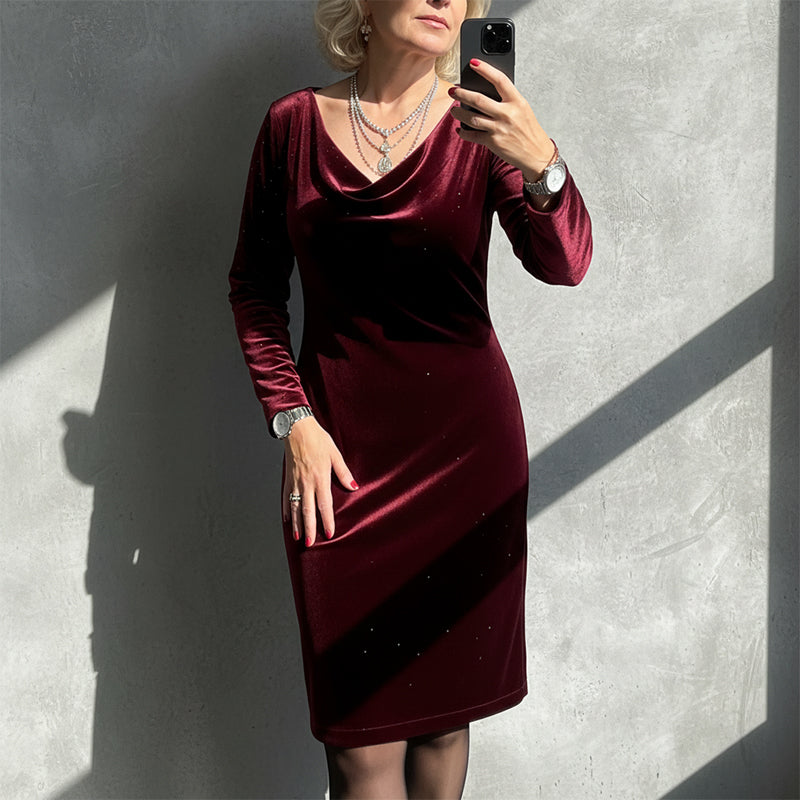 Langärmeliges Kleid Sparkle für Damen