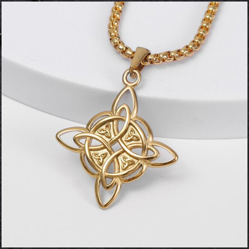 Herren-Halskette mit keltischem Knoten – Viking-Stil aus Edelstahl ⚔️🖤