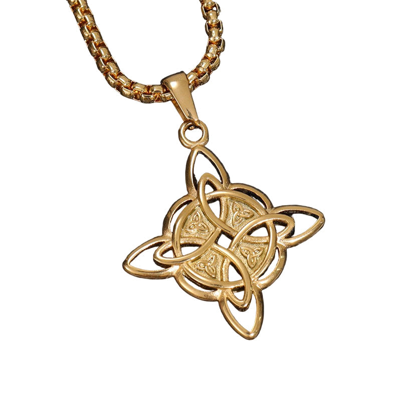 Herren-Halskette mit keltischem Knoten – Viking-Stil aus Edelstahl ⚔️🖤