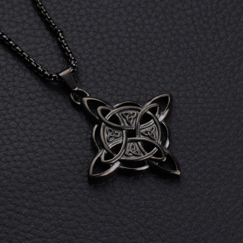 Herren-Halskette mit keltischem Knoten – Viking-Stil aus Edelstahl ⚔️🖤