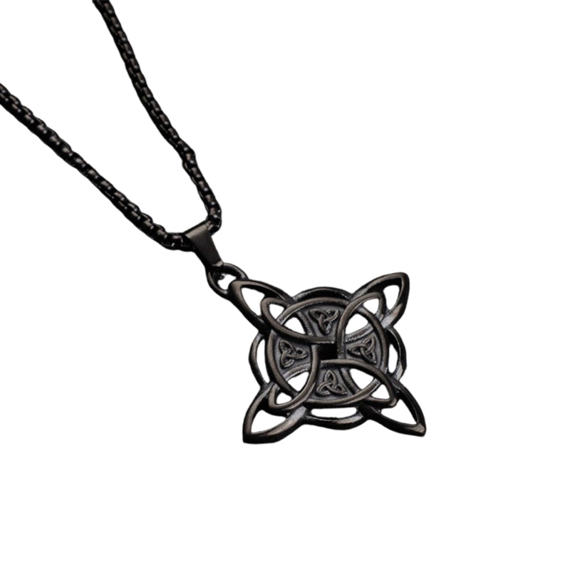 Herren-Halskette mit keltischem Knoten – Viking-Stil aus Edelstahl ⚔️🖤