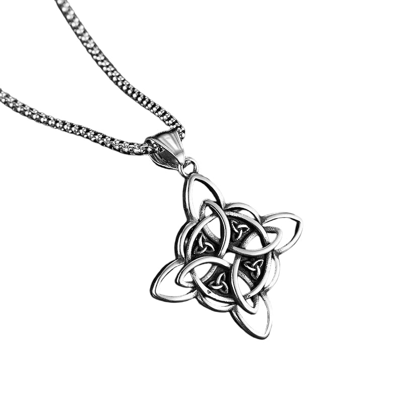 Herren-Halskette mit keltischem Knoten – Viking-Stil aus Edelstahl ⚔️🖤