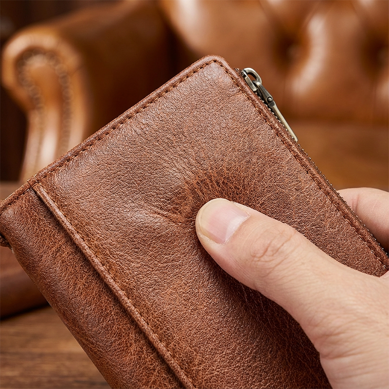 🔥Zeitlich begrenztes Angebot – Damen-Geldbörse im Retro-Stil mit RFID-Schutz, dreifach gefaltet