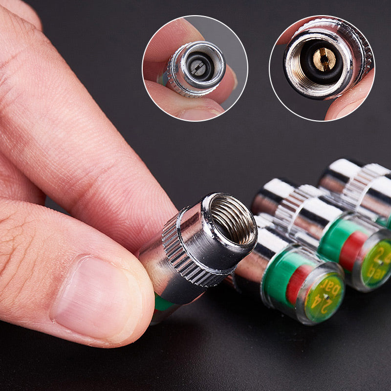 ⏳Zeitlich begrenztes Sonderangebot⏰Reifendruck-Überwachungsventil mit Farbindikator – 4er Set