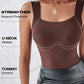 👚 50% RABATT! 🔥 Damen Thermo-Tanktop mit U-Ausschnitt – Integrierter BH, Nahtlos & Perfekt zum Unterziehen 🏃‍♀️