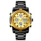 Wasserdichte Herren-Armbanduhr – Edelstahl, Analog-Digital, Stoßfest und Robustes Design