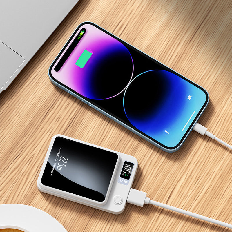 22,5 W ultradünne Schnelllade-Powerbank mit 20.000 mAh Kapazität