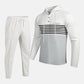 Herren-Trainingsanzug mit Kapuze und Farbblock-Design