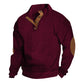🧥✨ Perfekter Komfort-Pullover für Herren: Robust mit stylischen Ellbogenpatches, nachhaltige Wolle für jeden Tag. ❄️
