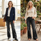 🎉Heißer Verkauf 50% RABATT👖 Damen Retro Flare Jeans – Vintage Wash, Stretch Denim & Hoher Bund für Perfekten Komfort ✨