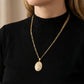 Gold-Tone Stainless Steel Virgin Mary Pendant