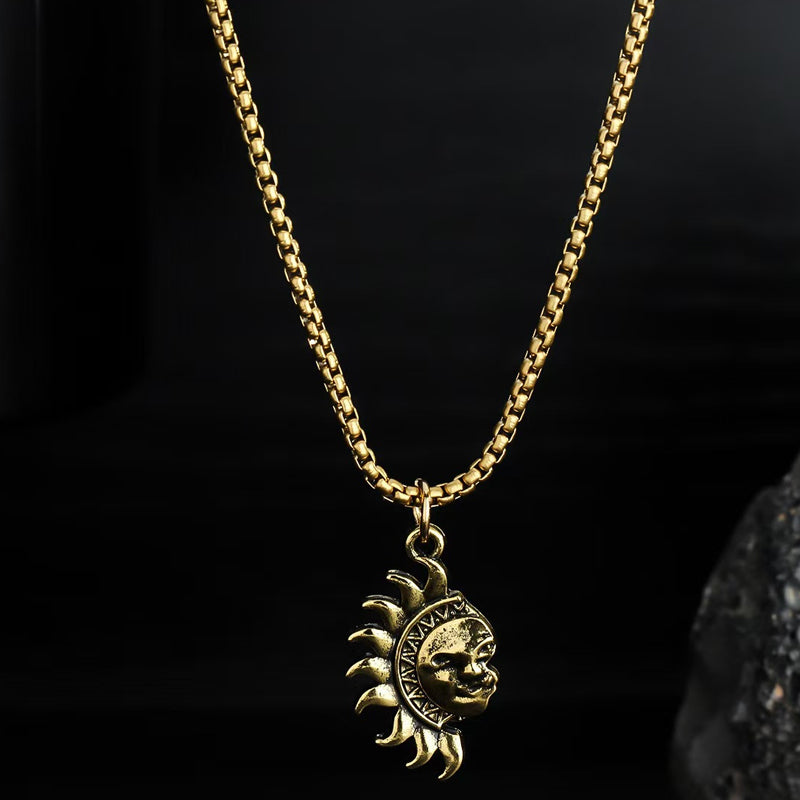 🌞 50% RABATT! 🌙 Sonnen- und Mond-Anhänger-Set – Symbolischer Schmuck, Asymmetrisches Design & Perfektes Geschenk für Paare ✨