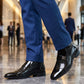 Elegante glänzende PU-Lederschuhe für Herren