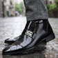 Elegante glänzende PU-Lederschuhe für Herren