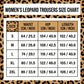 Damen-High-Waist-Leopardprint-Straight-Leg-Hose