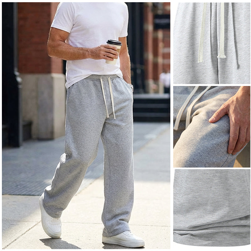 👖 50% RABATT! 🏃‍♂️ Herren-Freizeithose in Lockerer Passform – Kordelzug, Bequemes Baumwollgewebe & Vielseitig für Alltag und Sport 🌟