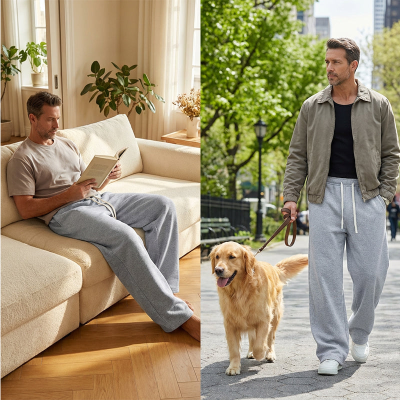 👖 50% RABATT! 🏃‍♂️ Herren-Freizeithose in Lockerer Passform – Kordelzug, Bequemes Baumwollgewebe & Vielseitig für Alltag und Sport 🌟