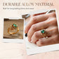 ⏰ 30 % RABATT – Nur für kurze Zeit ✨Vintage Totem Ring – Kreatives Design mit grünem Kristall 💚 Retro & Ausdrucksstark