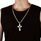 Herren Kreuzkette mit Muster – Markantes Design, stilvoll & alltagstauglich ✝️🖤