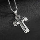 Herren Kreuzkette mit Muster – Markantes Design, stilvoll & alltagstauglich ✝️🖤