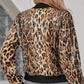Damen-Jacke mit Leopardenmuster und Pailletten