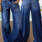🌱 Saisonstart: 50% Rabatt auf alle Frühjahrsneuheiten! 🌷Damen High-Waist Weitbein-Jeans