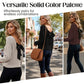 Damenv-Ausschnitt Pullover mit eleganter Rücken-Schleife