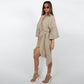 Damen Wickelkleid mit V-Ausschnitt